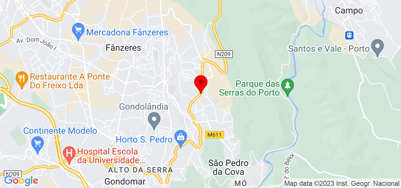 Andr&eacute; - Porto - Gondomar - Mapa