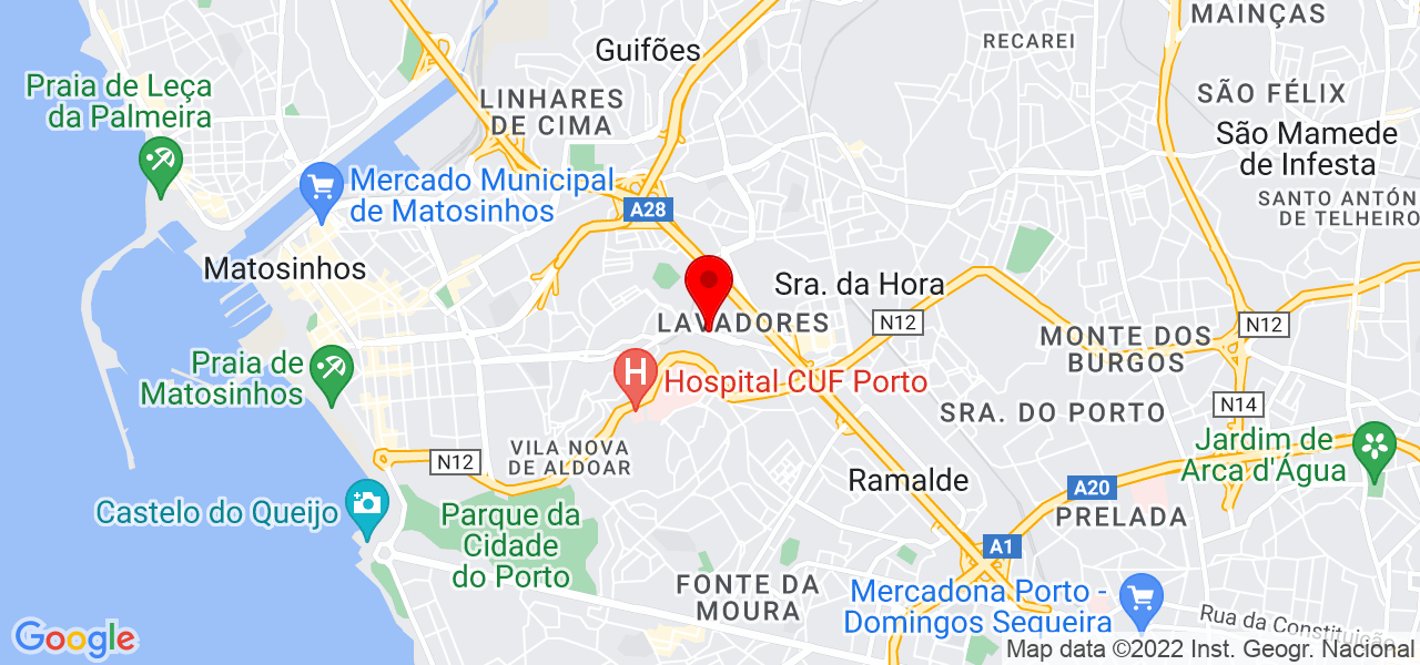 Paula Rocha - Porto - Matosinhos - Mapa