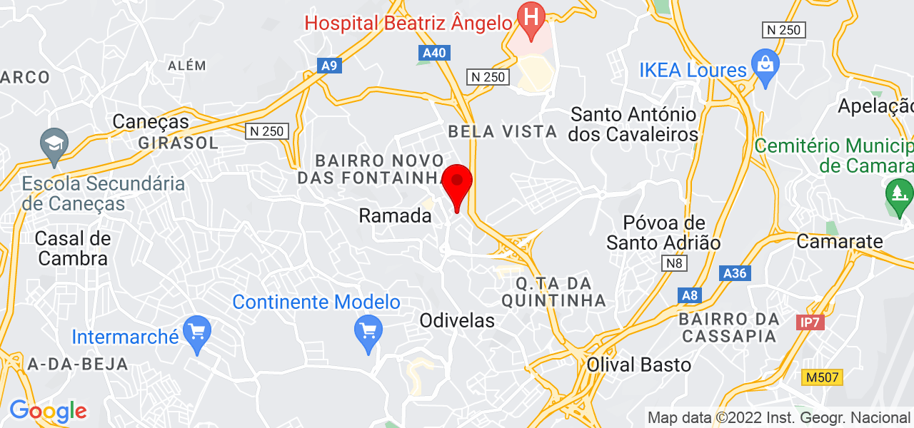 Jo&atilde;o Morais - Lisboa - Odivelas - Mapa
