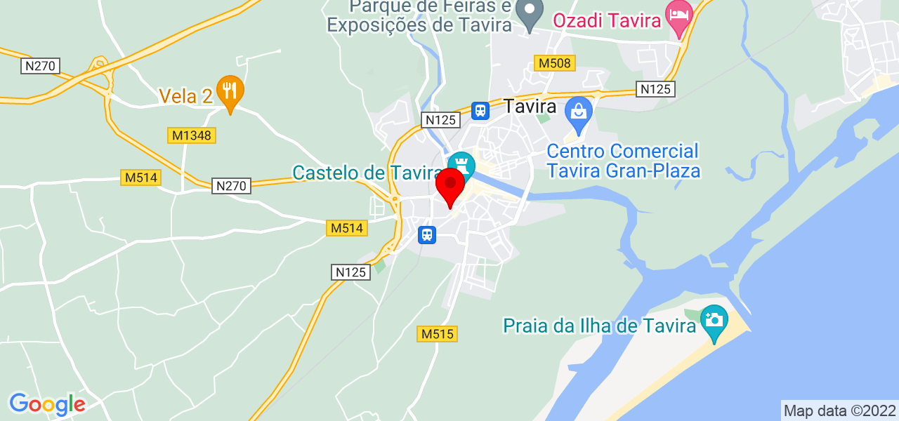 Yam - Faro - Tavira - Mapa