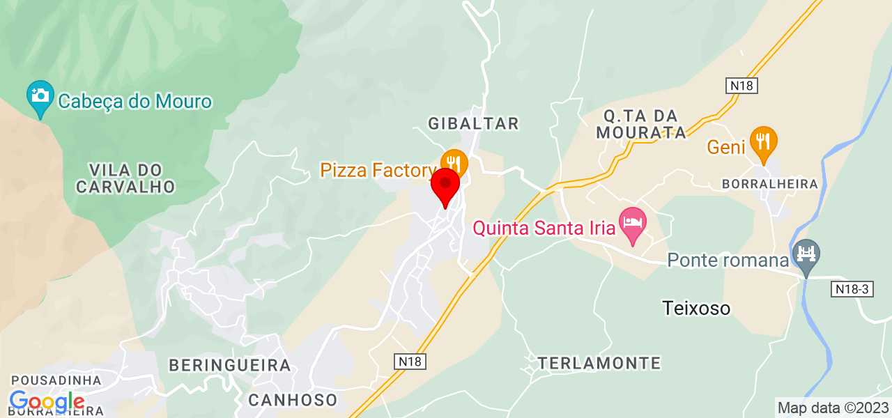 &Eacute;gle Chefaly - Castelo Branco - Covilhã - Mapa