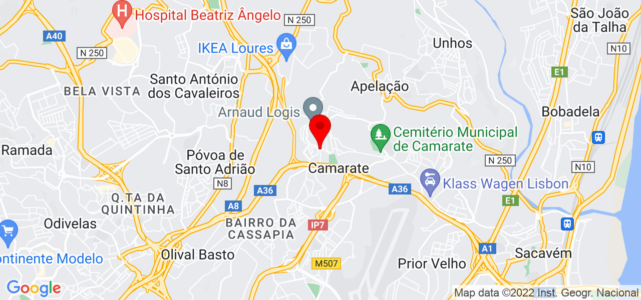 Ana Mendes - Lisboa - Loures - Mapa