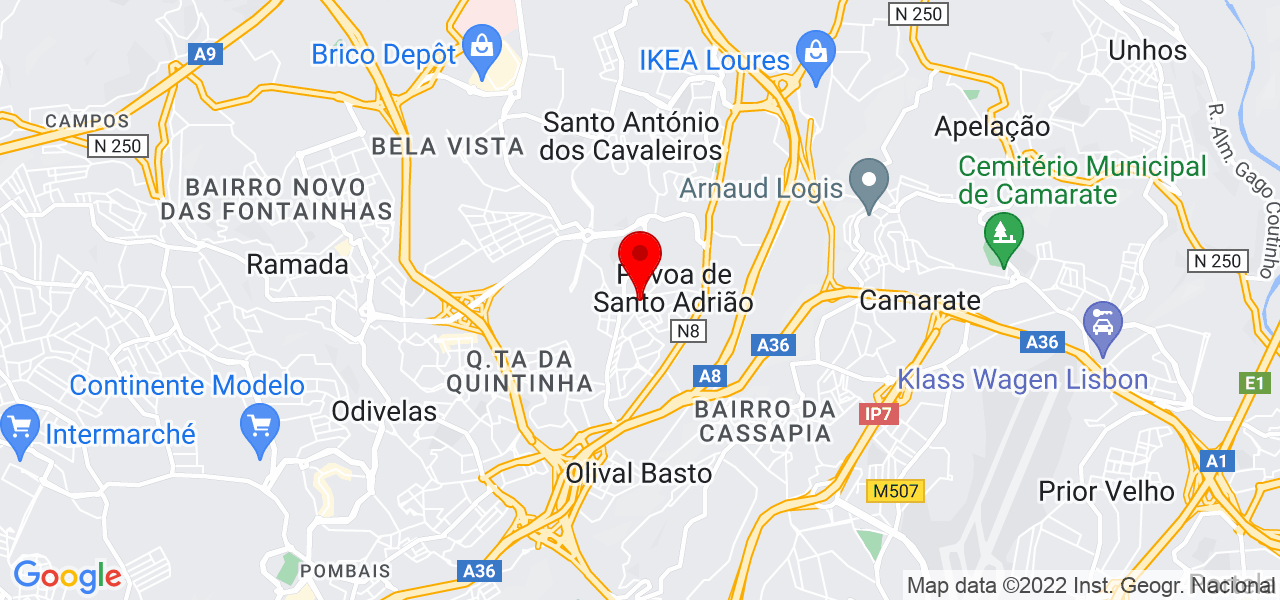 Neiane - Lisboa - Odivelas - Mapa