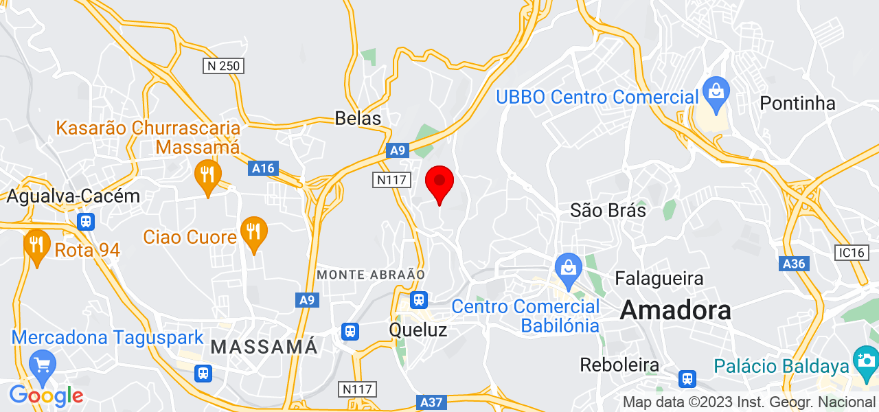 Débora Vaz - Lisboa - Sintra - Mapa