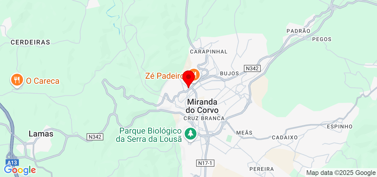 Aparecida - Coimbra - Miranda do Corvo - Map