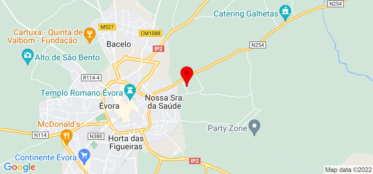 Albertina Tavares - Évora - Évora - Mapa