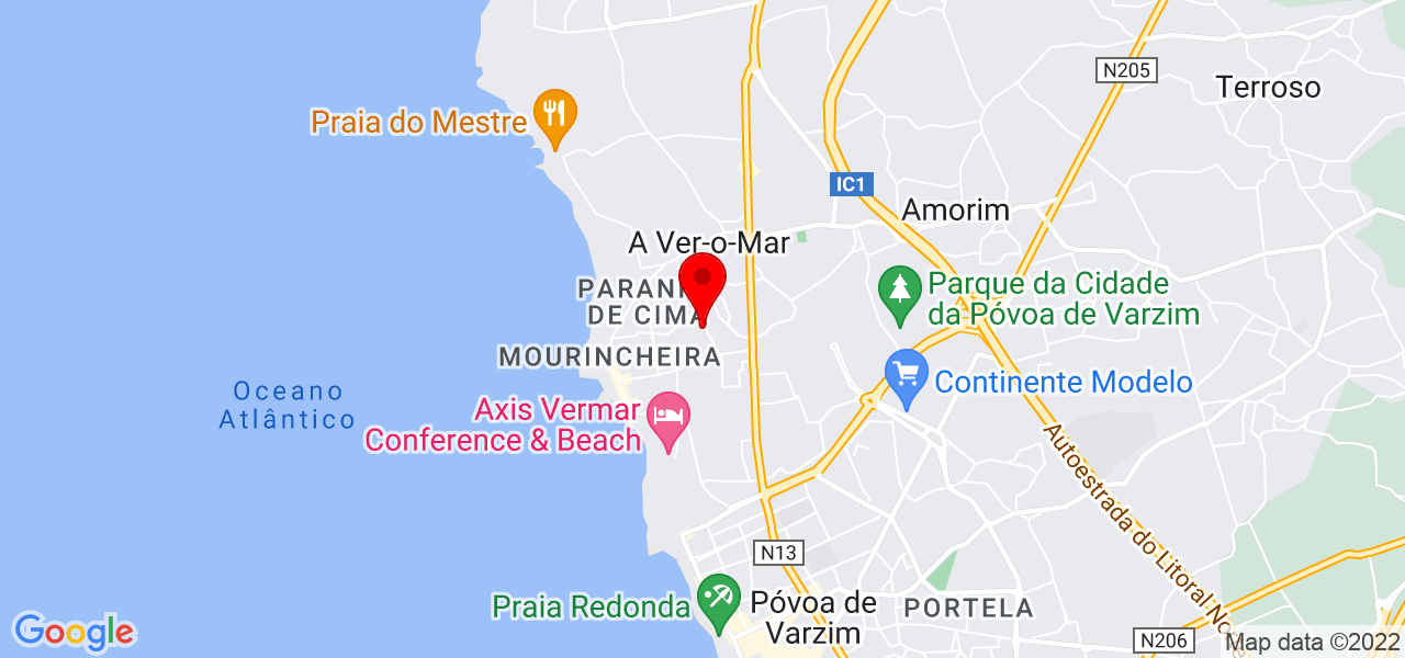 ARFOC GEST&Atilde;O DE INVESTIMENTOS LDA - Porto - Póvoa de Varzim - Mapa