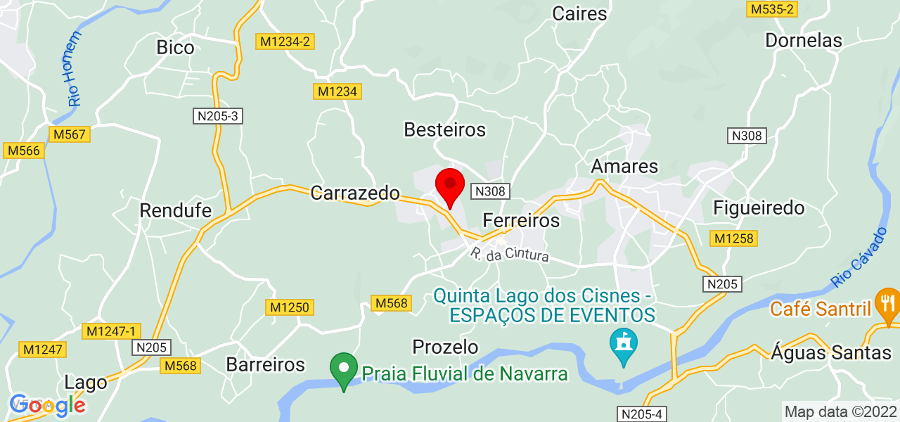 Bernardete Oliveira - Braga - Amares - Mapa