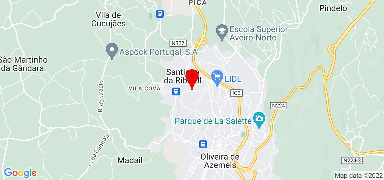 M&oacute;nica Candoso - Aveiro - Oliveira de Azeméis - Mapa