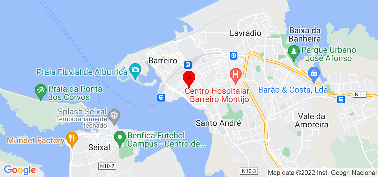Maria Pinto - Setúbal - Barreiro - Mapa
