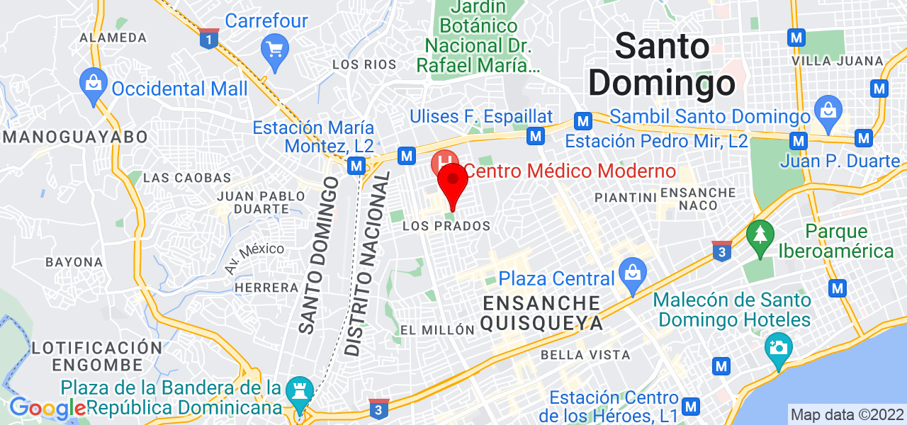Pro-translation, SRL - Distrito Nacional - Santo Domingo de Guzmán - Mapa
