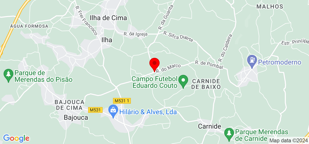 Maria Carreira - Leiria - Pombal - Map