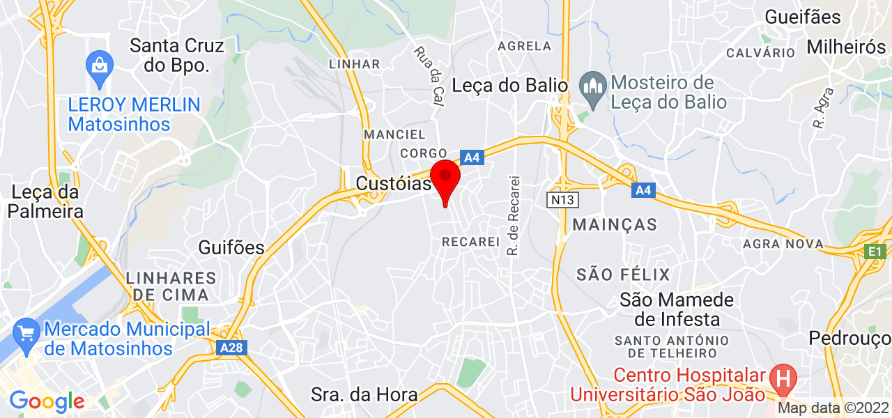 TermoHidro - Porto - Matosinhos - Mapa