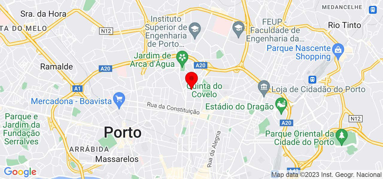 Cau&ecirc; - Porto - Porto - Mapa