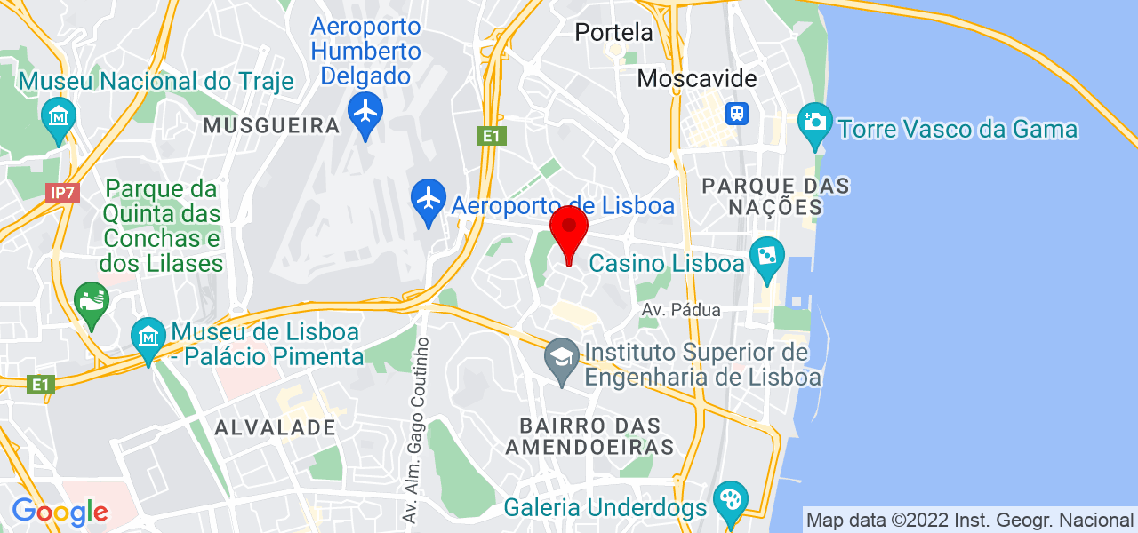 F&aacute;tima Marques - Lisboa - Lisboa - Mapa
