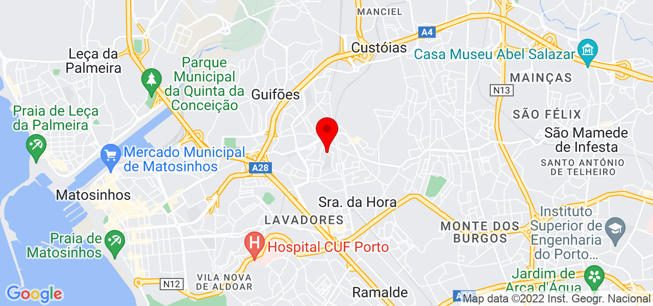 Ivone Gomes - Pet Sitting - Porto - Matosinhos - Mapa