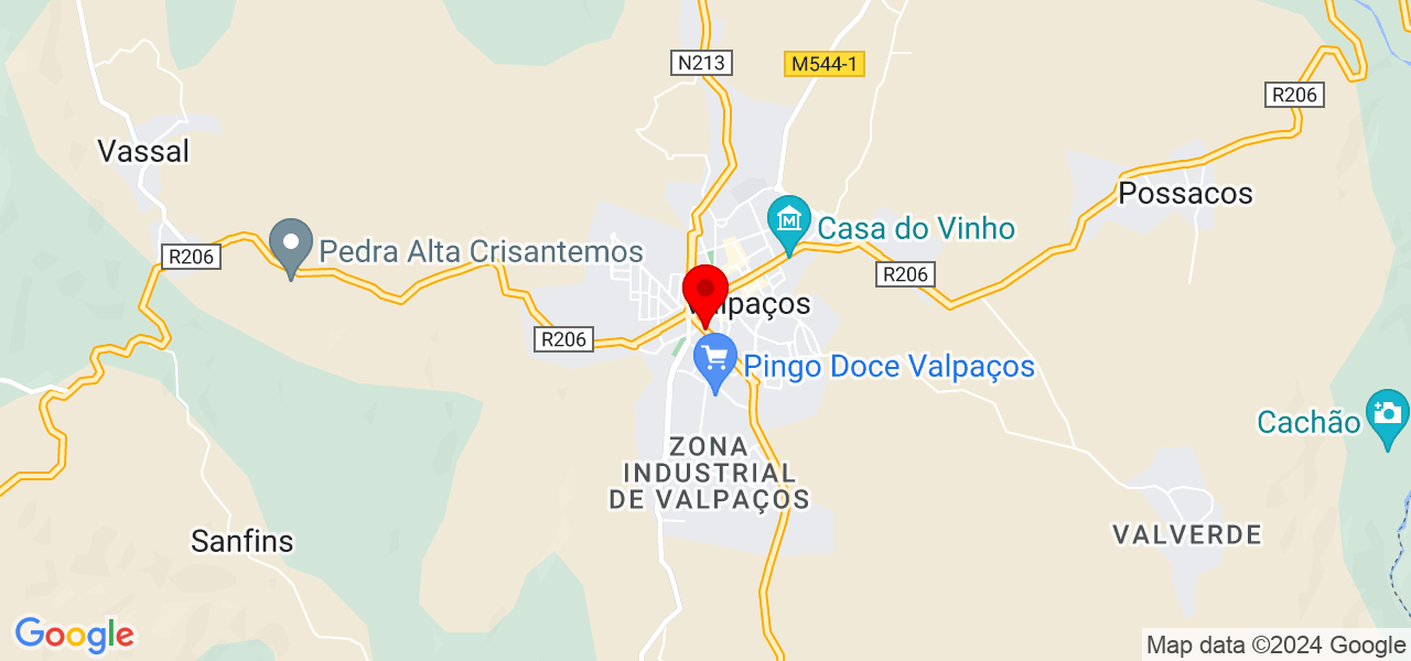 Clarisse  reis - Vila Real - Valpaços - Mapa