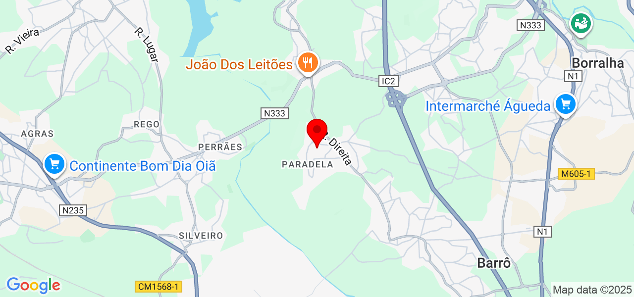 Génesis Fonseca - Aveiro - Águeda - Karte