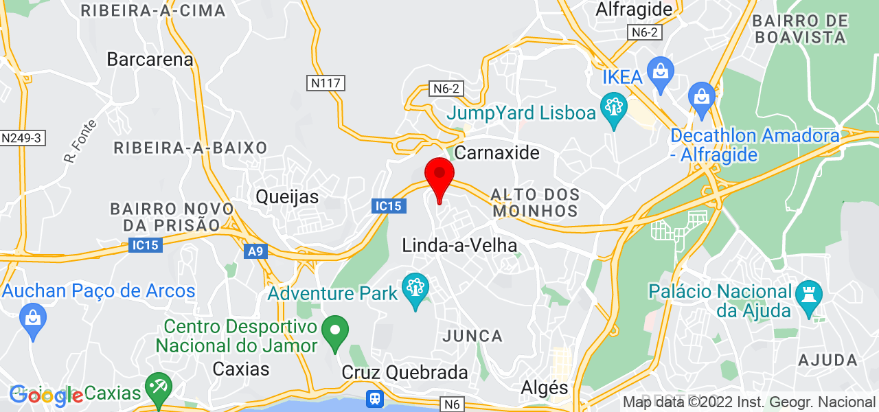 Jrepara&ccedil;oes 24H  ( JORGE) - Lisboa - Oeiras - Mapa