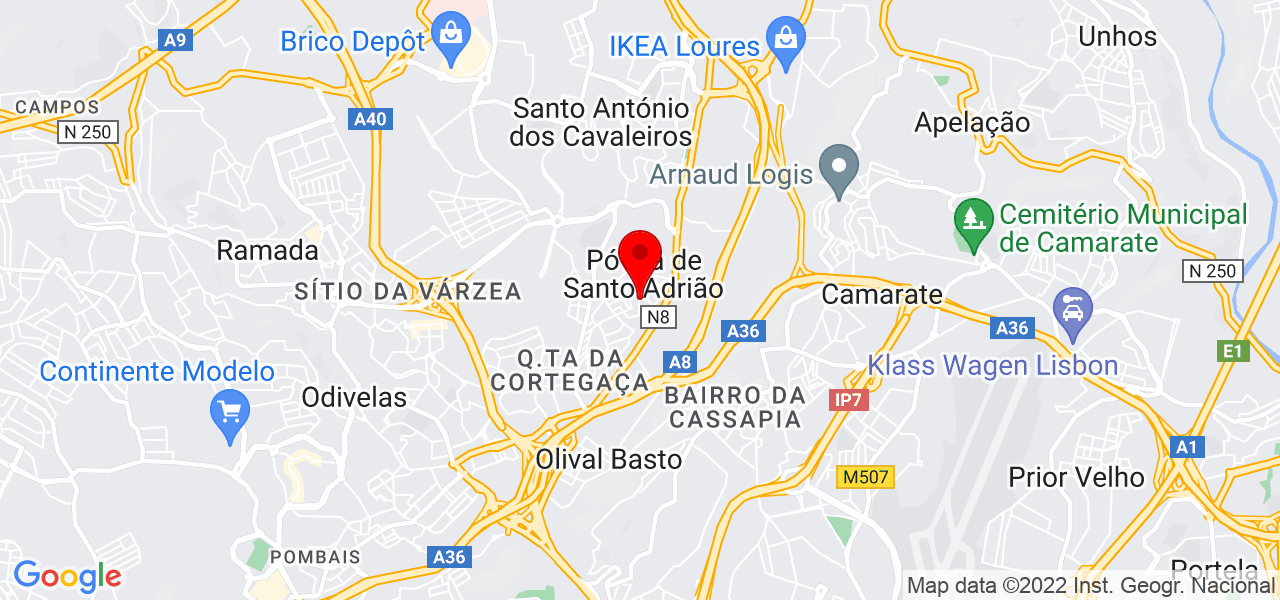 Manuela Sousa - Lisboa - Odivelas - Mapa