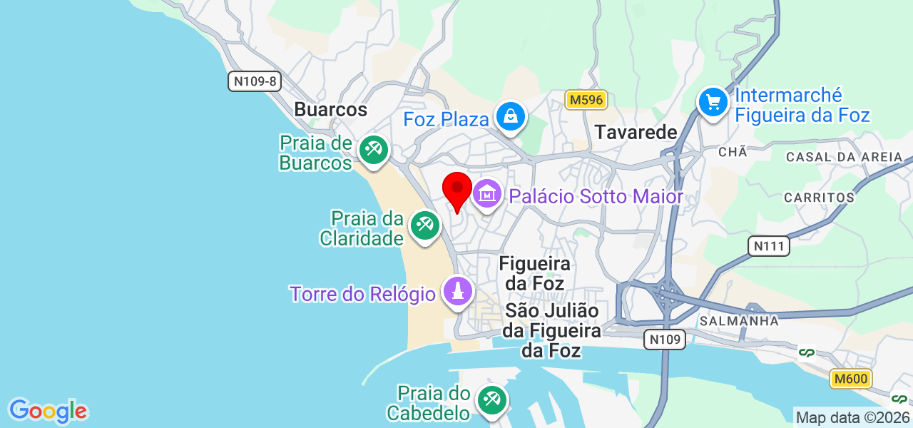 Bruno Viana - Coimbra - Figueira da Foz - Map