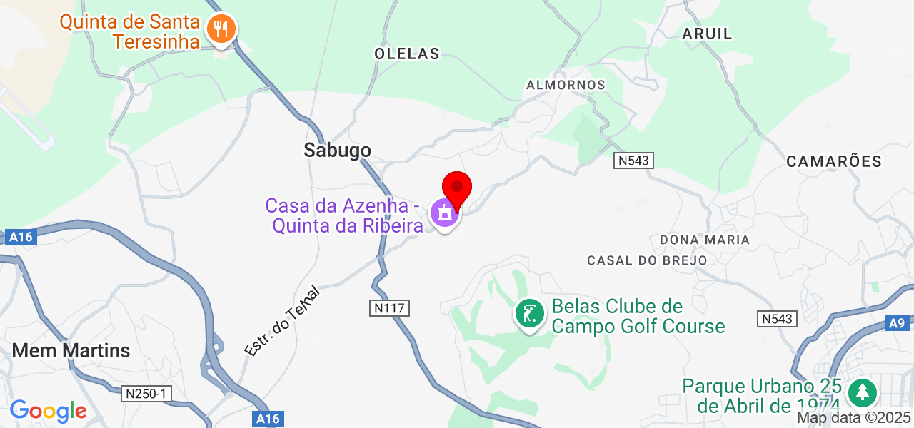 Tamara Eliza - Lisboa - Sintra - Map