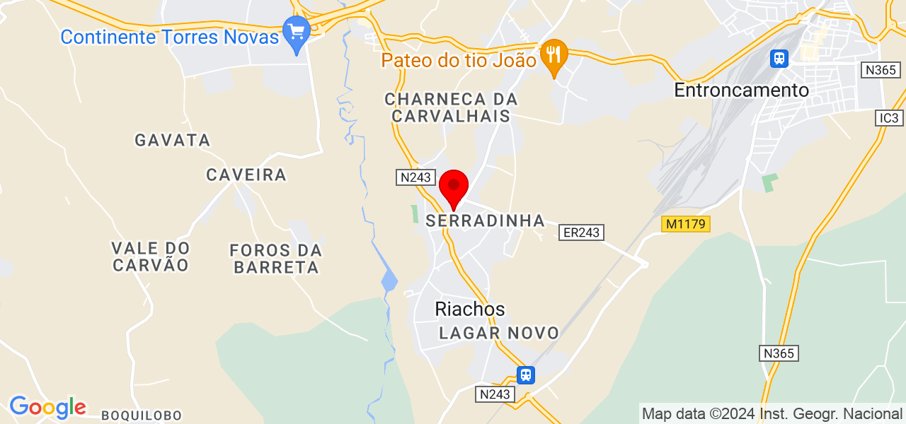 Beatriz Nabeiro - Santarém - Torres Novas - Karte