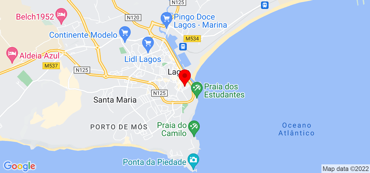 Lara Moutinho - Faro - Lagos - Mapa