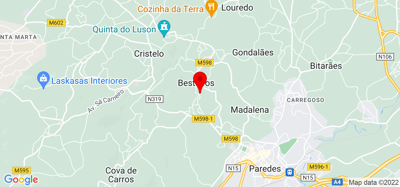 MJPE Unipessoal Lda - Porto - Paredes - Mapa
