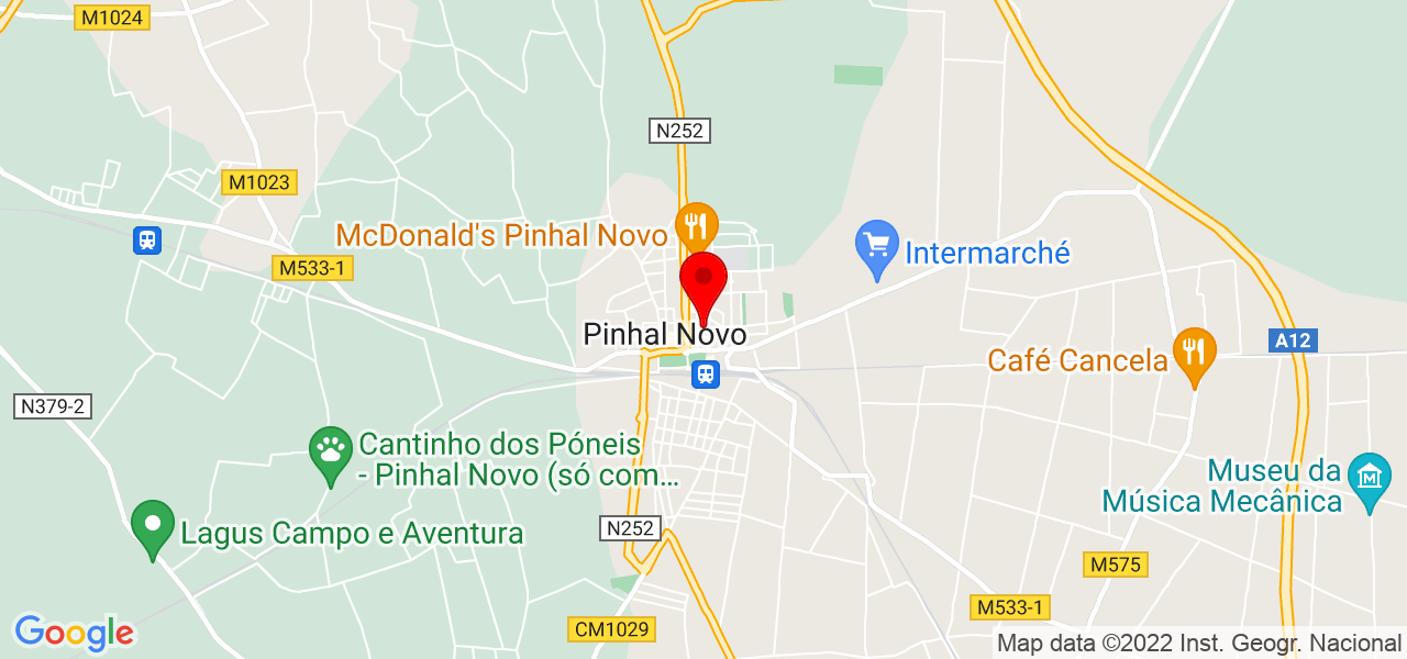 Monie - Setúbal - Palmela - Mapa