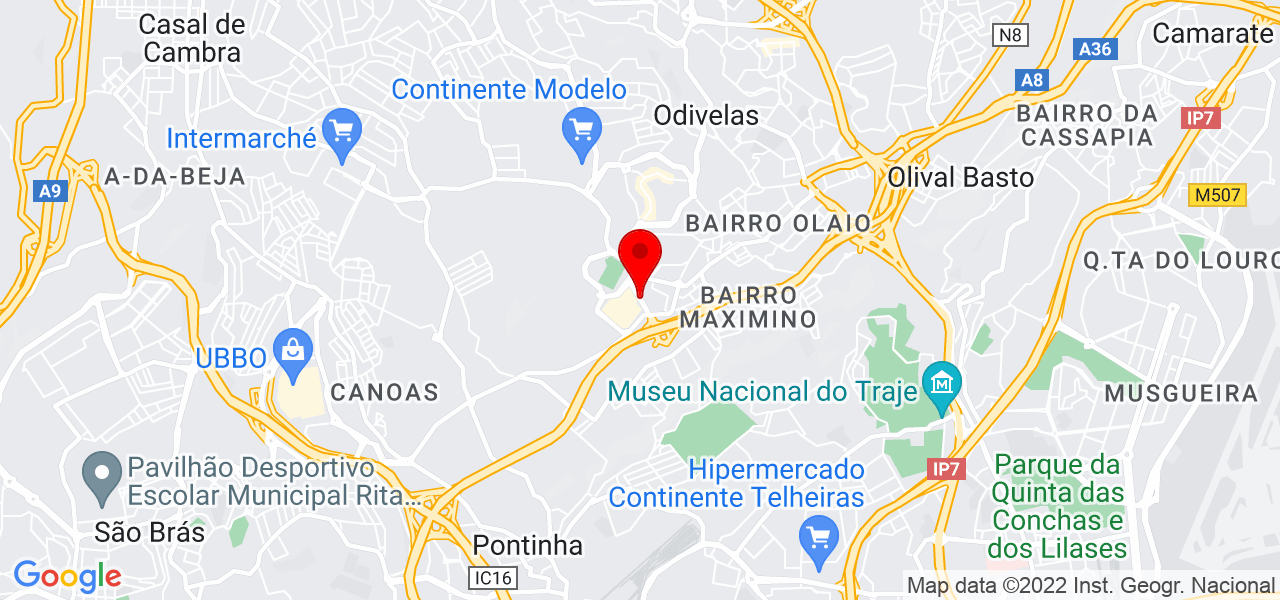 Breno Alpinista - Lisboa - Odivelas - Mapa