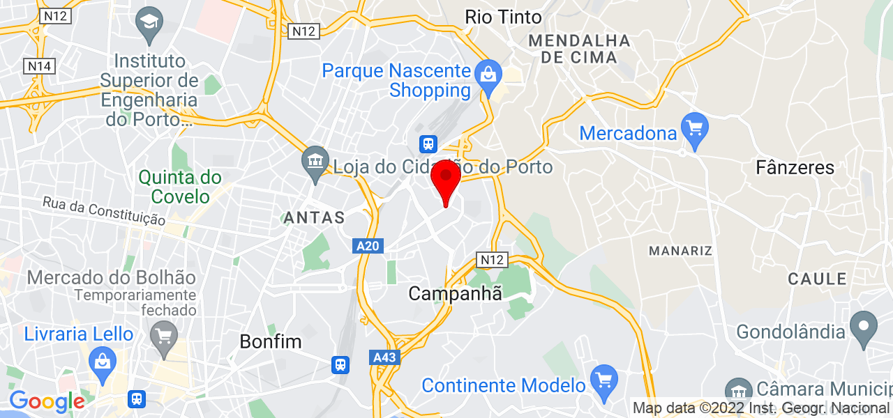 Walquiria Cardoso - Porto - Porto - Mapa