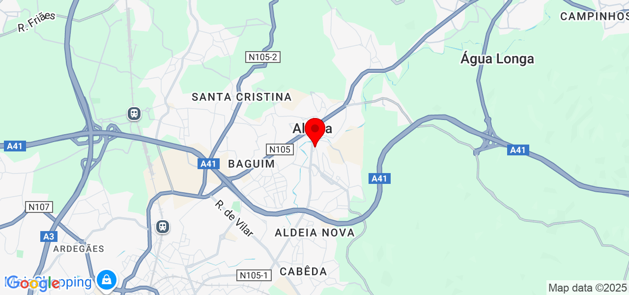 Paola Gon&ccedil;alves - Porto - Valongo - Map