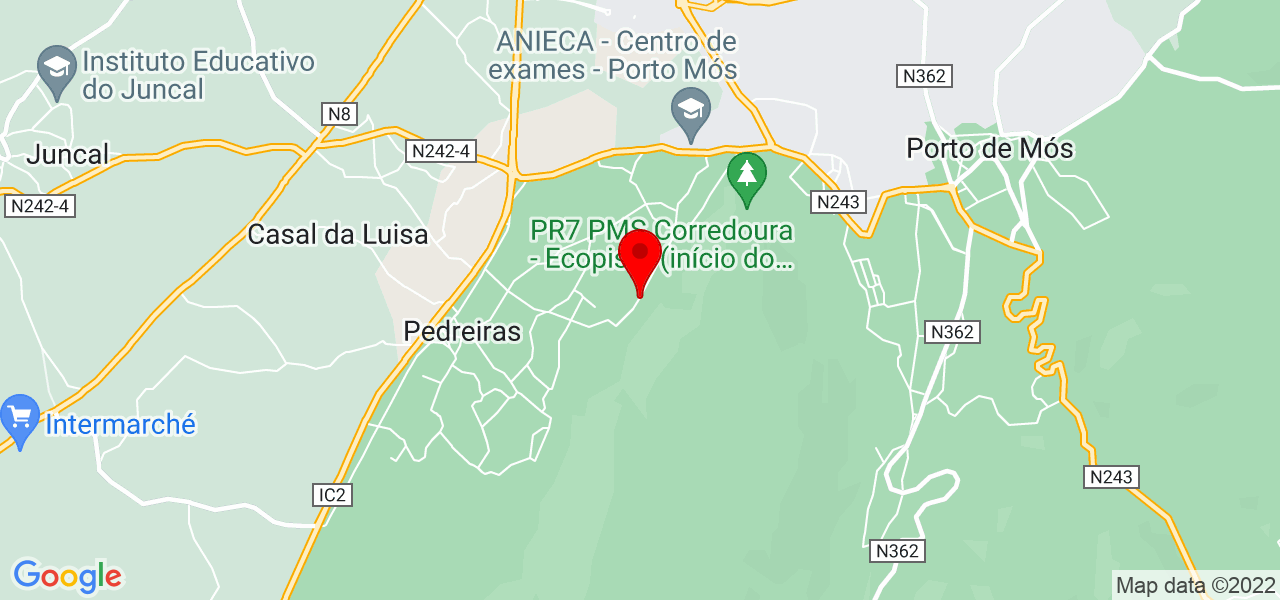 C&eacute;sar Ara&uacute;jo - Leiria - Porto de Mós - Mapa