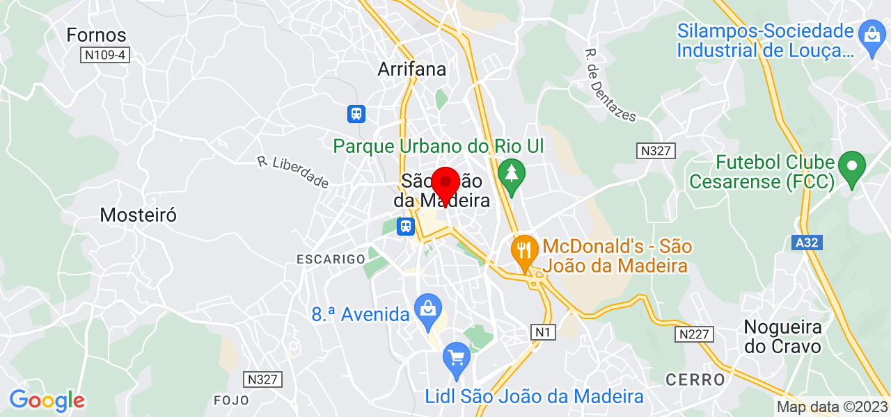 Primeconstru&ccedil;&otilde;es - Aveiro - São João da Madeira - Map
