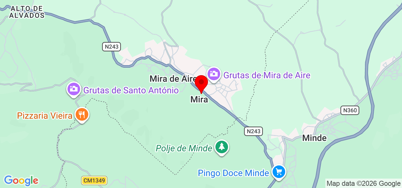 Stiven - Leiria - Porto de Mós - Karte