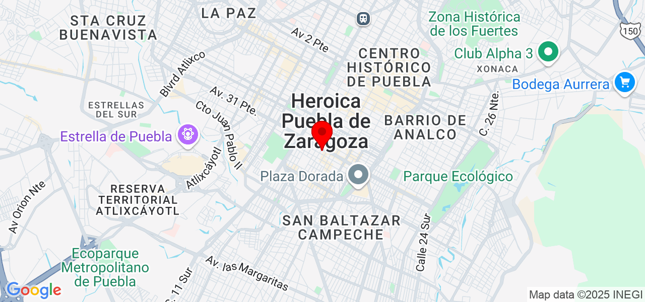 Grupo de Expresi&oacute;n Coreogr&aacute;fica Nova Era - Puebla - Puebla - Map