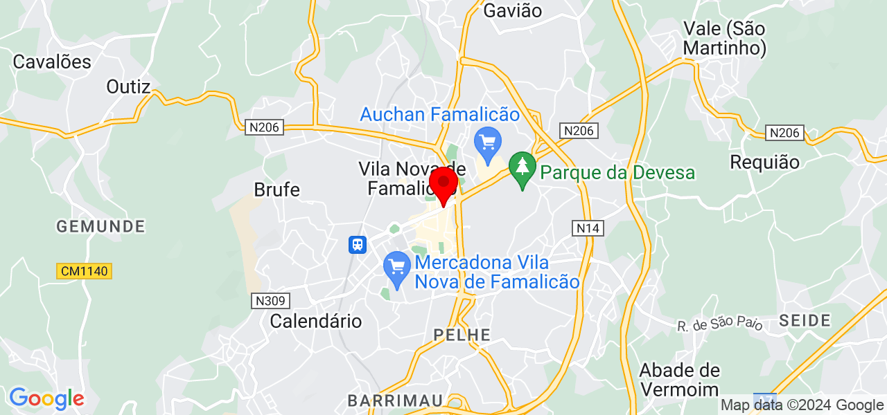 Dushantha Gayan - Braga - Vila Nova de Famalicão - Mapa