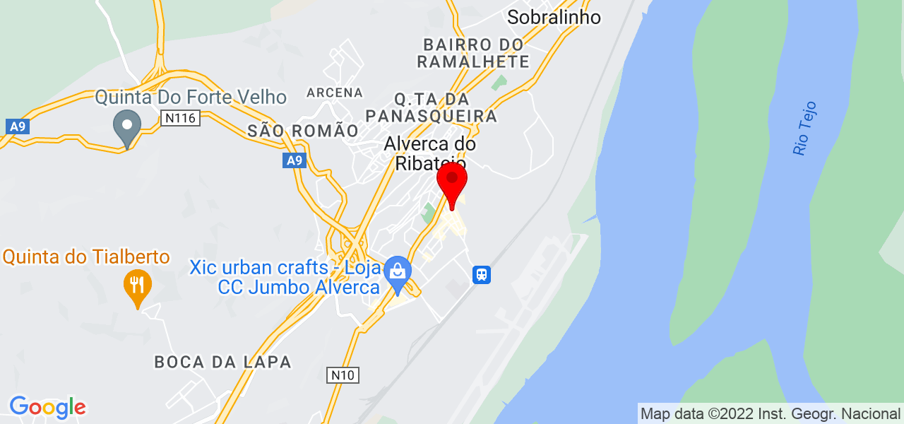 Diana Fernandes - Lisboa - Vila Franca de Xira - Map