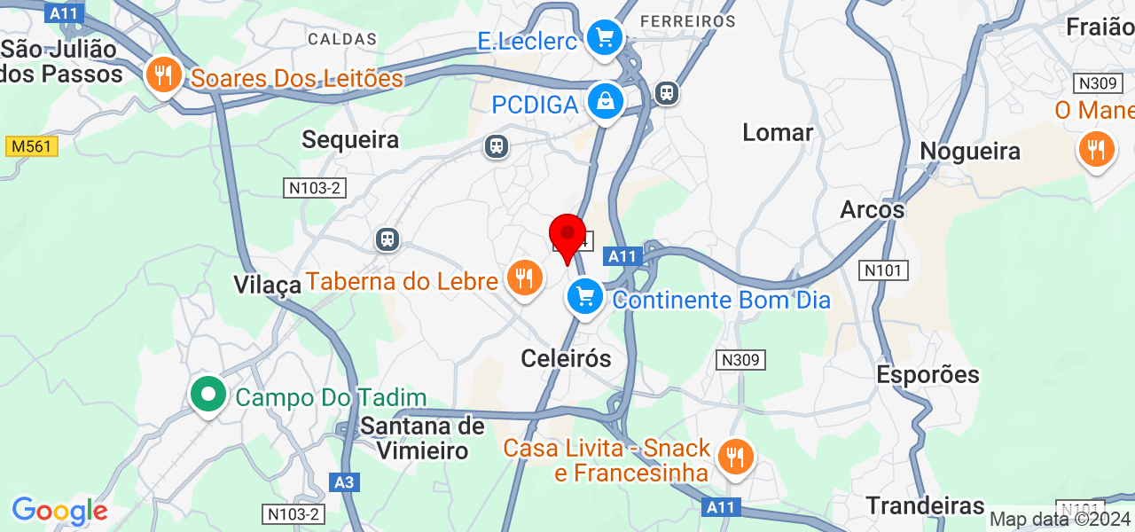 The best clean - Braga - Braga - Mapa