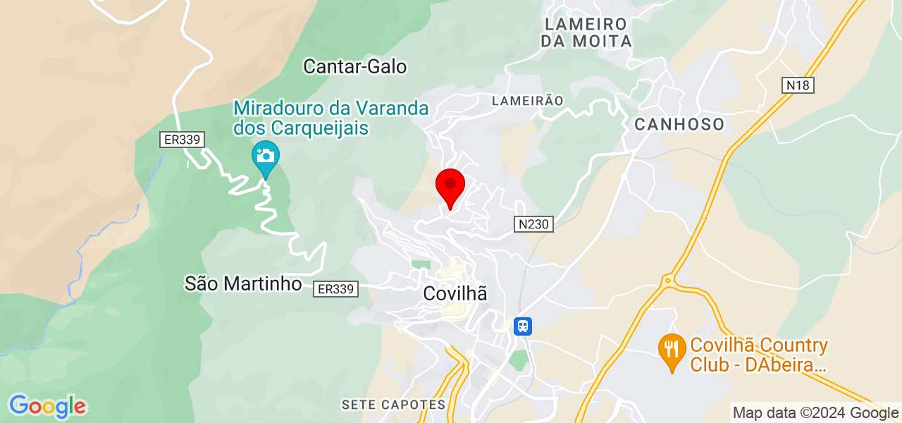 Em educa&ccedil;&atilde;o infantil - Castelo Branco - Covilhã - Map