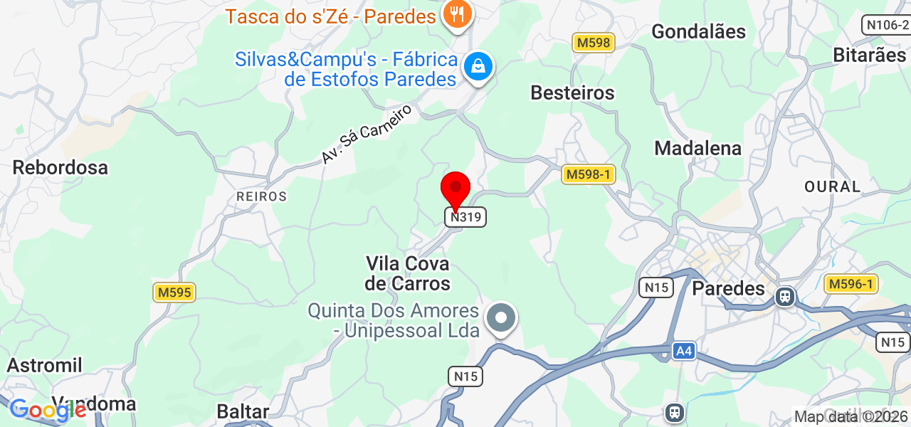 Limpeza e satisfação - Porto - Paredes - Map