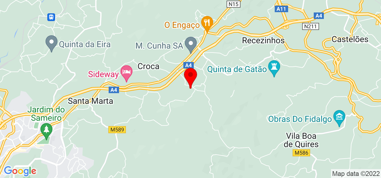 Ros&aacute;rio - Porto - Penafiel - Mapa
