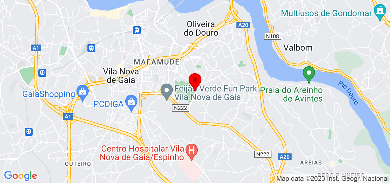 Du Guerrero - Porto - Vila Nova de Gaia - Mapa