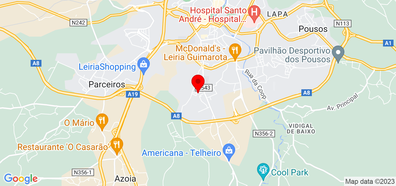 Jo&atilde;o Silva - Leiria - Leiria - Mapa