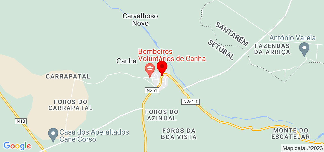 Guilherme Amado - Setúbal - Montijo - Mapa