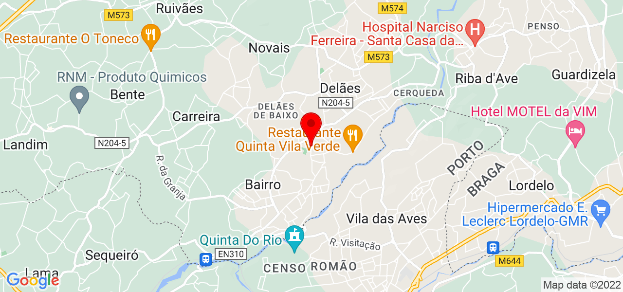 Soraya Marinho - Braga - Vila Nova de Famalicão - Mapa