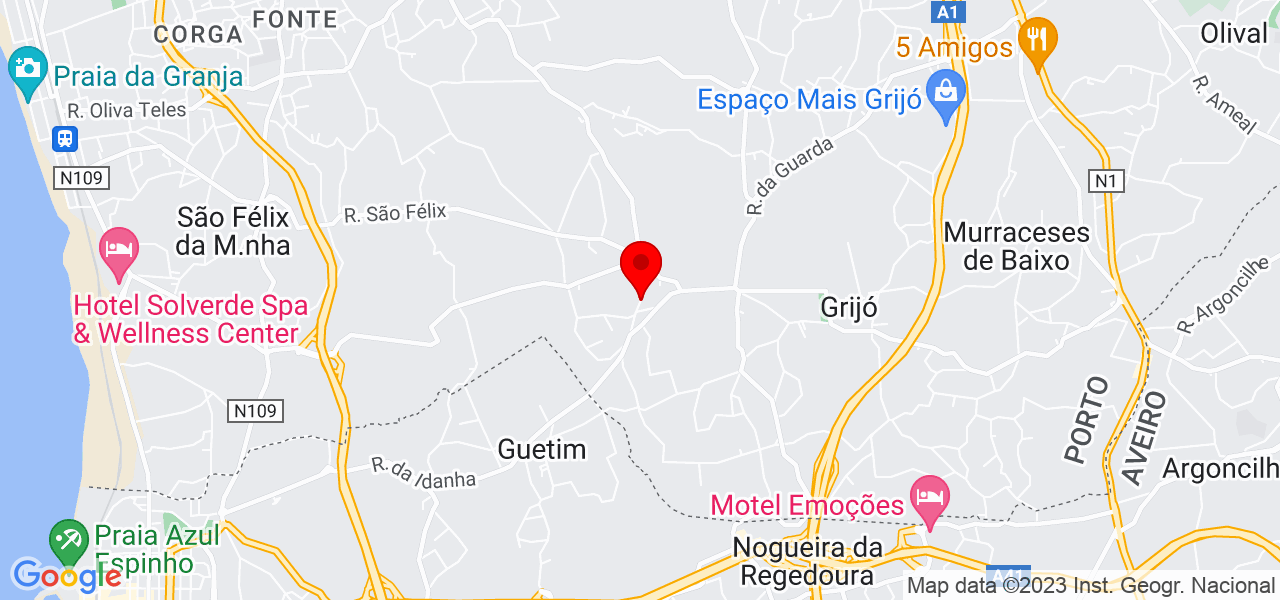 Jo&atilde;o Gomes - Porto - Vila Nova de Gaia - Mapa