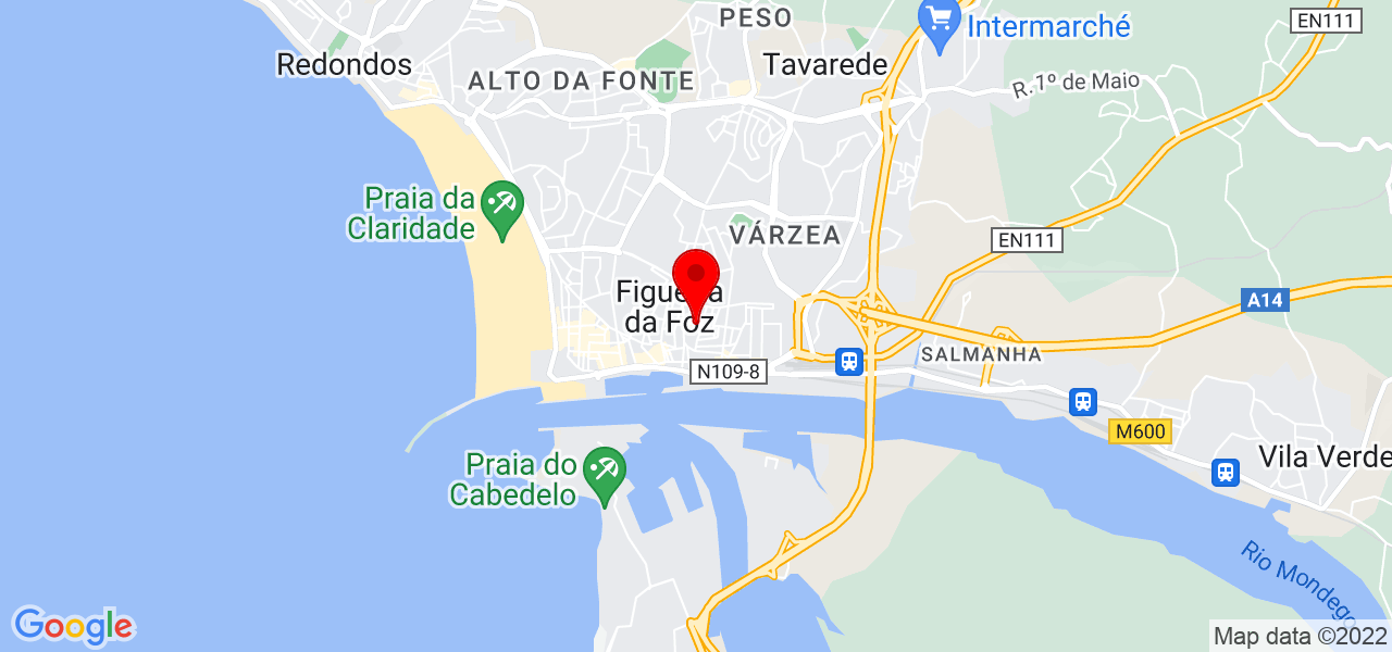 Atelier 42 - Coimbra - Figueira da Foz - Mapa