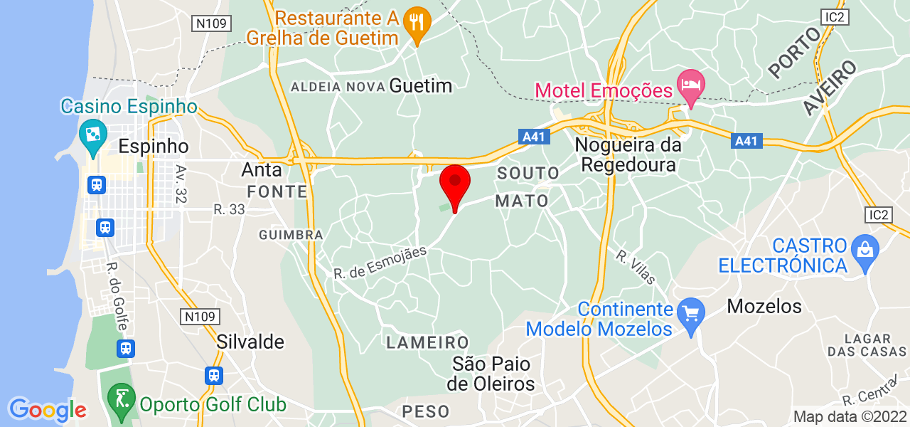 Manuel Sousa - Aveiro - Santa Maria da Feira - Mapa